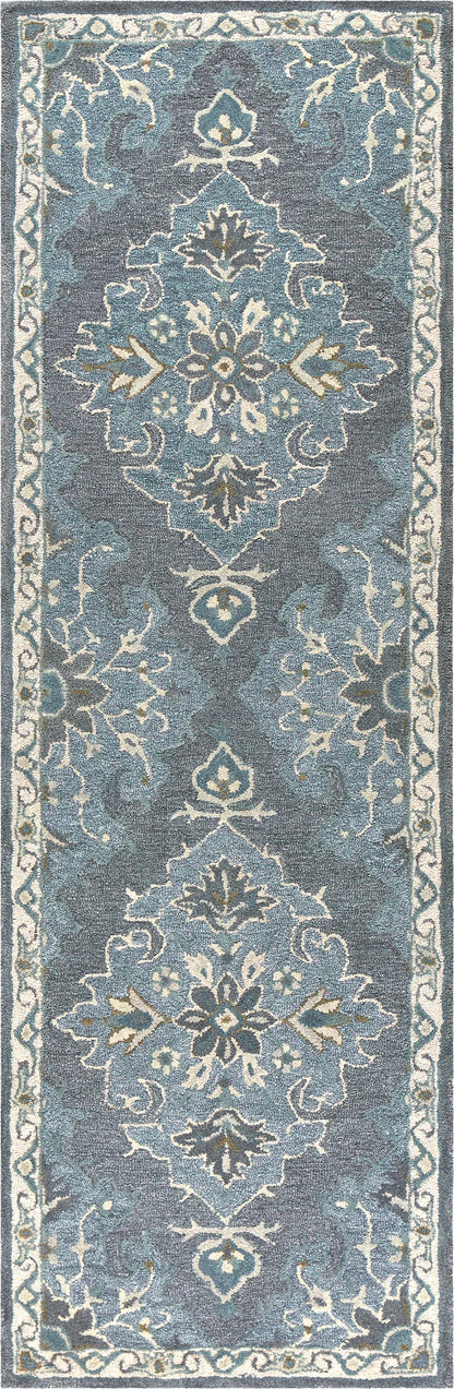 Traditional rug runner, 2' x 8'.
