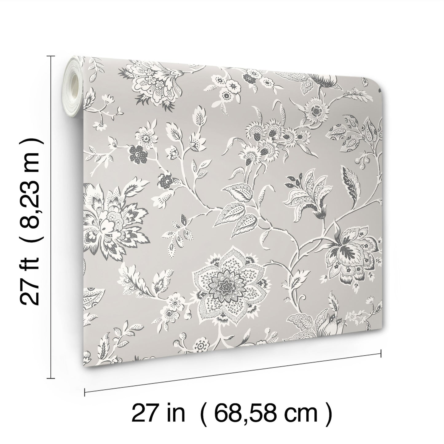 York Wallcoverings Toile Resource Library Sutton Grey Wallpaper Coastal Toile Greys   - RT7823