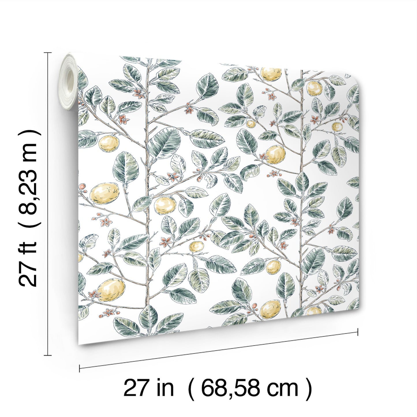 York Wallcoverings Toile Resource Library Limoncello Toile Forest Wallpaper Modern Toile Greens   - RT7914