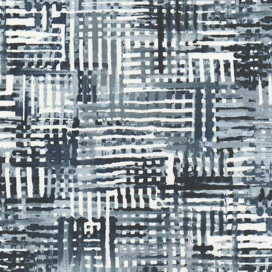 STOUT TEXTILES  MULTIPURPOSE,PRINT TRANSITIONAL,, ABSTRACT COBALT,SAPPHIRE   - RUDD-1