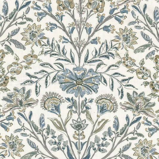 STOUT TEXTILES  MULTIPURPOSE,PRINT TRANSITIONAL,, FLORAL CELADON   - RUFF-1