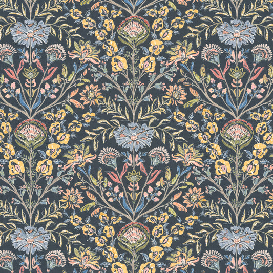 STOUT TEXTILES  MULTIPURPOSE,PRINT TRANSITIONAL,, FLORAL MULTI/DARK   - RUFF-3