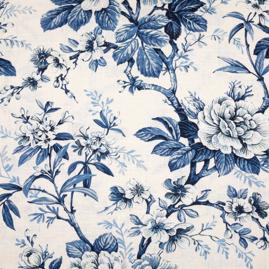 STOUT TEXTILES  MULTIPURPOSE,PRINT TRADITIONAL, FLORAL BLUEBIRD,FRENCHBLUE   - RUMO-2