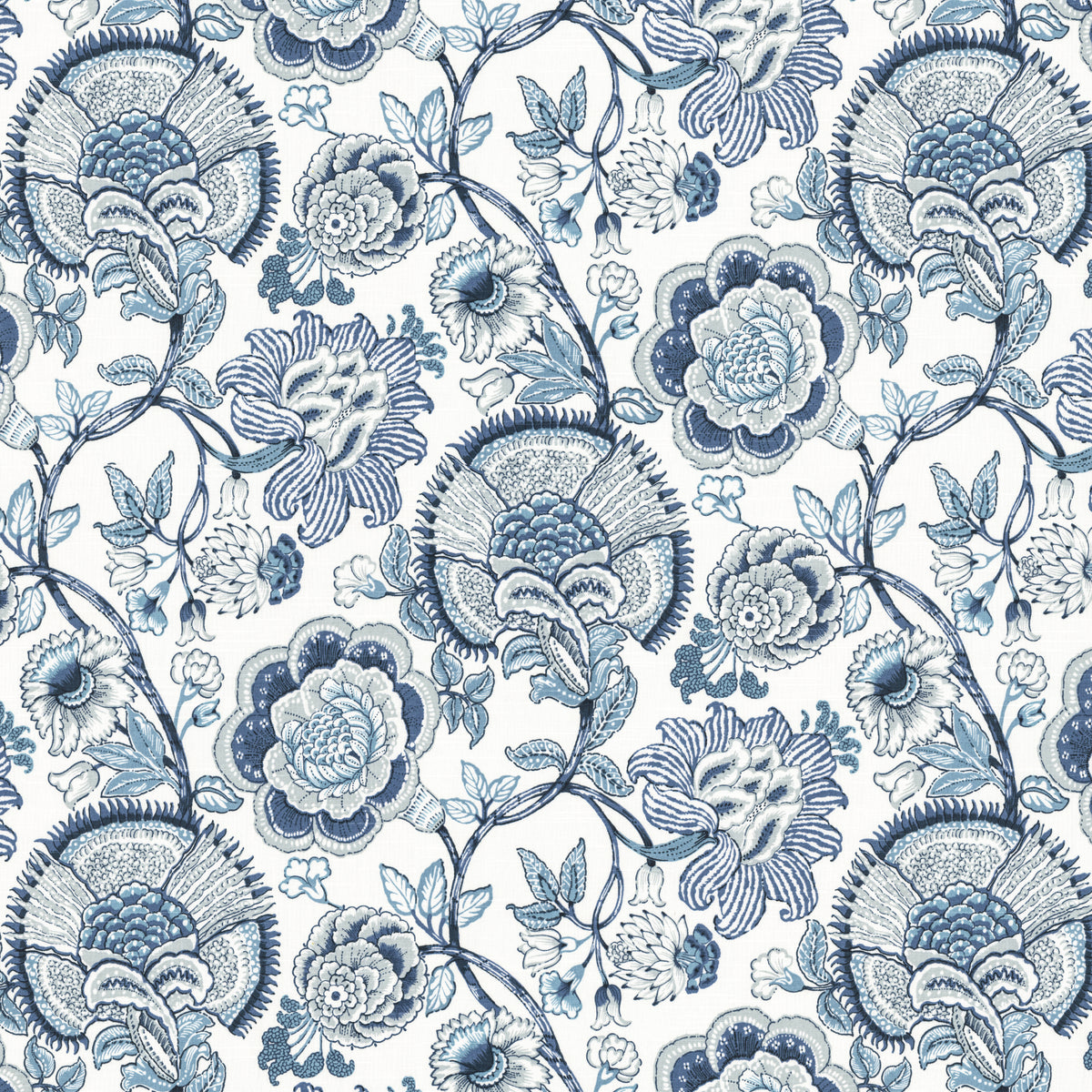 STOUT TEXTILES  MULTIPURPOSE,PRINT TRANSITIONAL,, FLORAL HARBOR,LAKE   - RUND-1