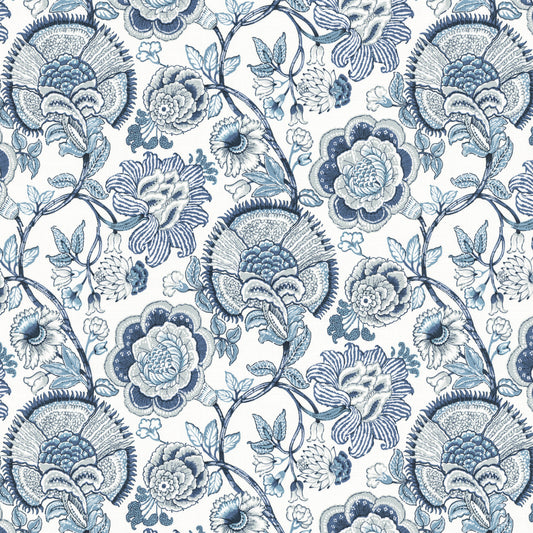 STOUT TEXTILES  MULTIPURPOSE,PRINT TRANSITIONAL,, FLORAL HARBOR,LAKE   - RUND-1