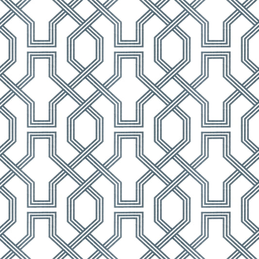STOUT TEXTILES  MULTIPURPOSE,PRINT TRANSITIONAL,, GEOMETRIC DRESDEN,SLATE   - RUSH-1