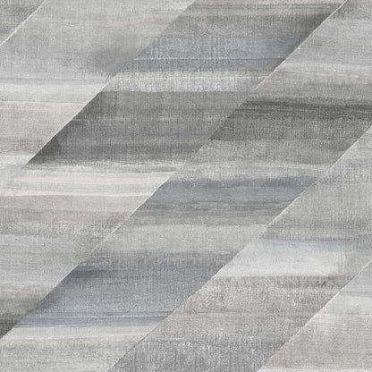 Seabrook Designs Boho Rhapsody Rainbow Diagonals Abstract Bohemian Grey Matte  - RY30310