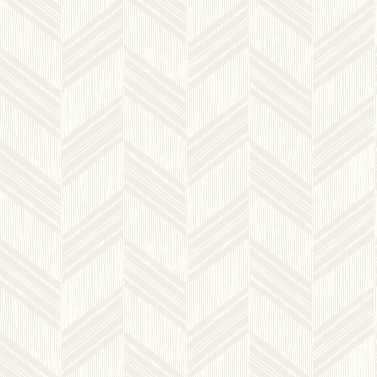 Seabrook Designs Boho Rhapsody Boho Chevron Stripe Chevron Bohemian Grey Matte Sidewall - RY30400