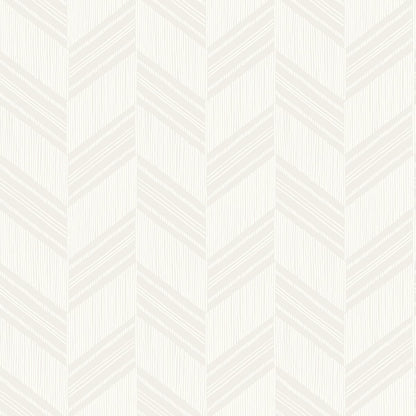Seabrook Designs Boho Rhapsody Boho Chevron Stripe Chevron Bohemian Grey Matte  - RY30400