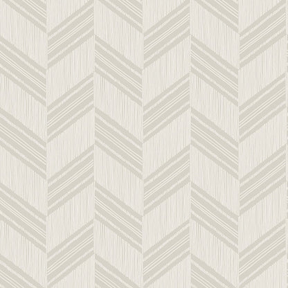 Seabrook Designs Boho Rhapsody Boho Chevron Stripe-Stringcloth Chevron Bohemian Grey Matte  - RY30405