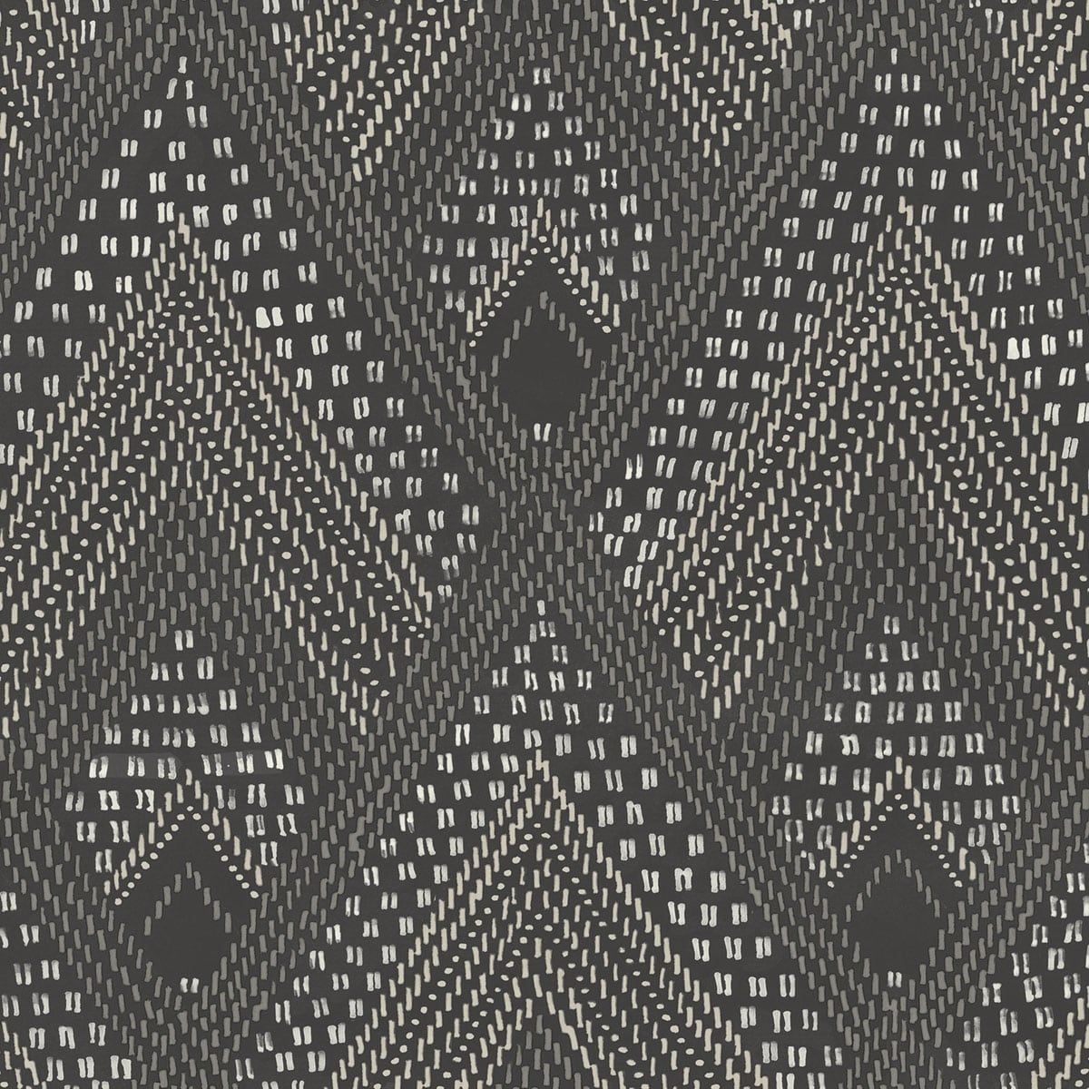 Seabrook Designs Boho Rhapsody Panama Boho Diamonds Geometric Bohemian Black Matte Sidewall - RY30500