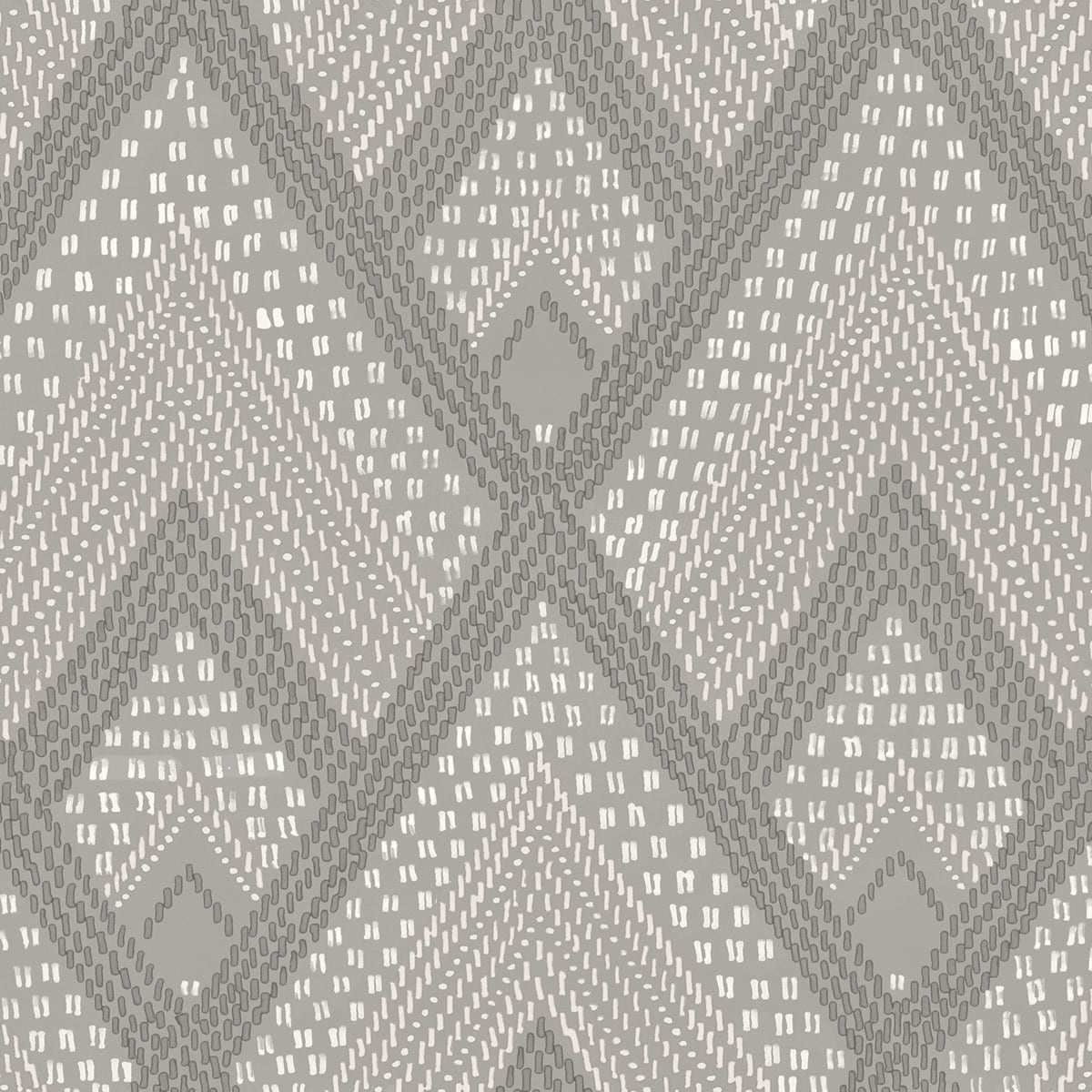 Seabrook Designs Boho Rhapsody Panama Boho Diamonds Geometric Bohemian Grey Matte Sidewall - RY30508