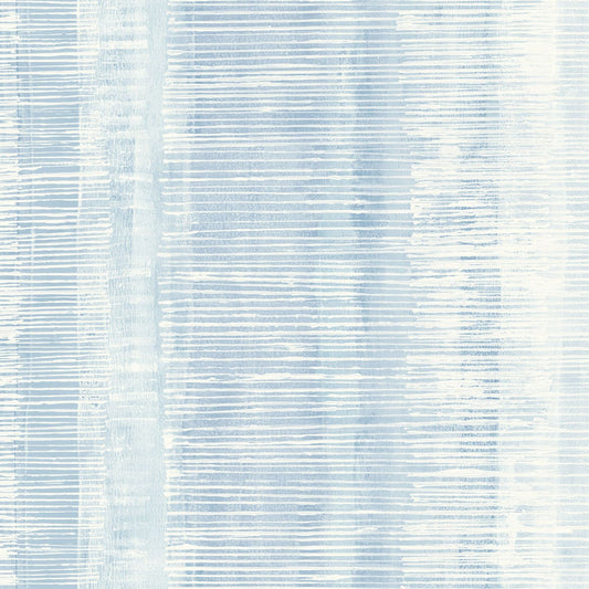 Seabrook Designs Boho Rhapsody Tikki Natural Ombre Abstract Bohemian Blue Matte Sidewall - RY31002