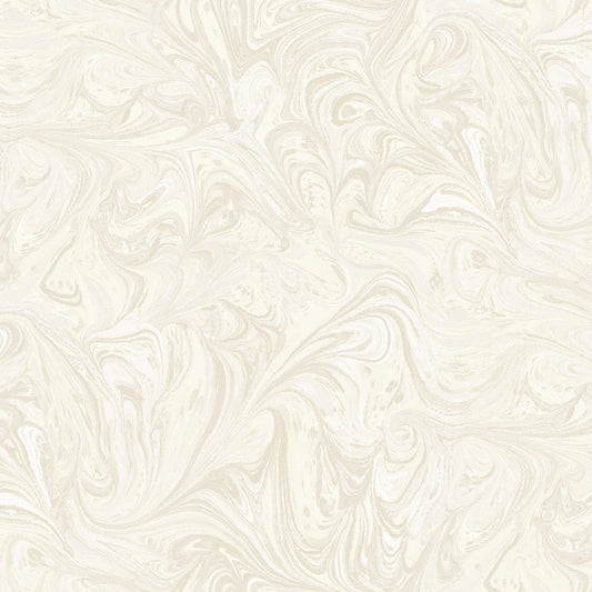 Seabrook Designs Boho Rhapsody Sierra Marble Abstract Bohemian Beige Matte Sidewall - RY31103