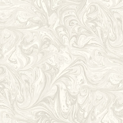 Seabrook Designs Boho Rhapsody Sierra Marble Abstract Bohemian Grey Metallic  - RY31108