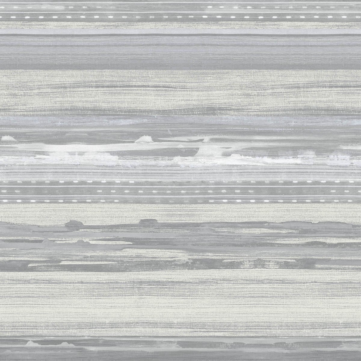 Seabrook Designs Boho Rhapsody Horizon Brushed Stripe Stripe Bohemian Grey Matte Sidewall - RY31310