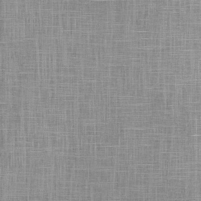 Gray embossed vinyl with a linen-like crosshatch texture and matte finish; upholstery material.