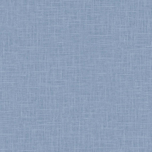 Seabrook Designs Boho Rhapsody Indie Linen Embossed Vinyl Embossed Vinyl Bohemian Blue Matte Sidewall - RY31712