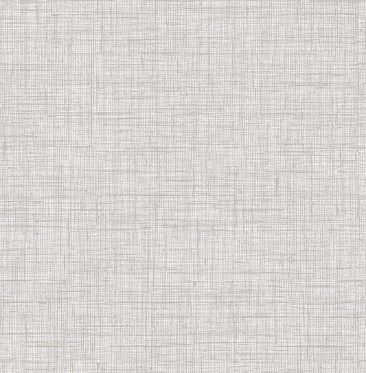 Seabrook Designs Boho Rhapsody Bermuda Linen-Stringcloth Linen Bohemian Grey Matte Sidewall - RY32101