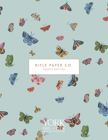 York Wallcoverings Rifle Paper Co P+S 4th Edition Hydrangea Lilac and White Peel and Stick Wallpaper Modern Florals Purples  Wallpaper - PSW1621RL
