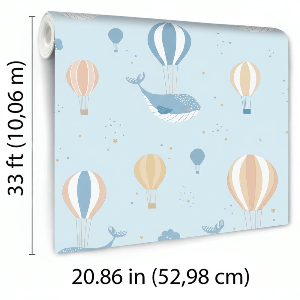 VEER DECOR Celestial Sea Blue Wallpaper Kids;,Nurseries Kids Rooms, Nurseries Blue  Wallpaper - VRSD01-62