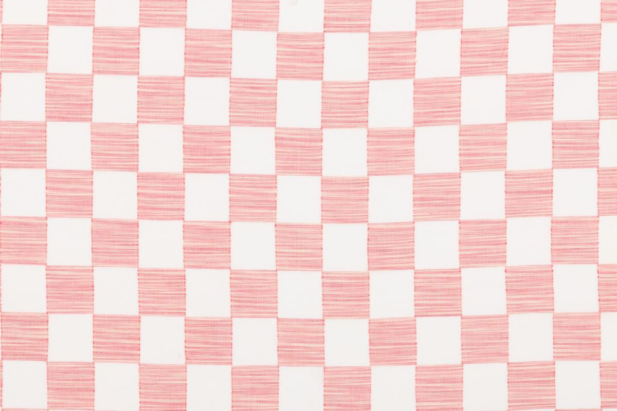 Natural-orange gingham-style check fabric