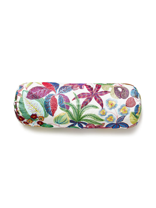 SCALAMANDRE PILLOWS   BOTANICAL / FOLIAGE BOLSTER    - S7 0001BADK5400