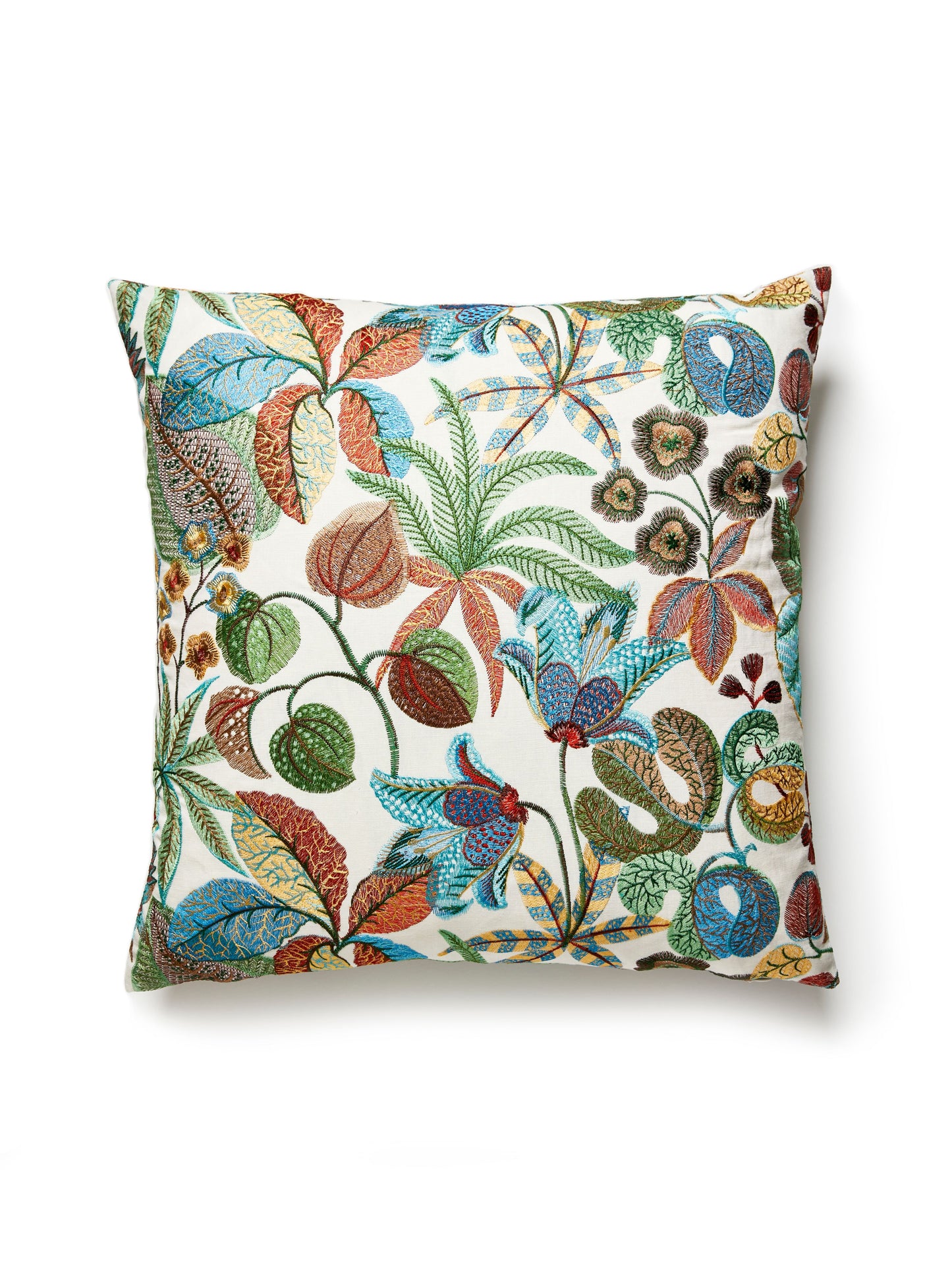 SCALAMANDRE PILLOWS   BOTANICAL / FOLIAGE SQUARE    - S7 0002SDDK5400