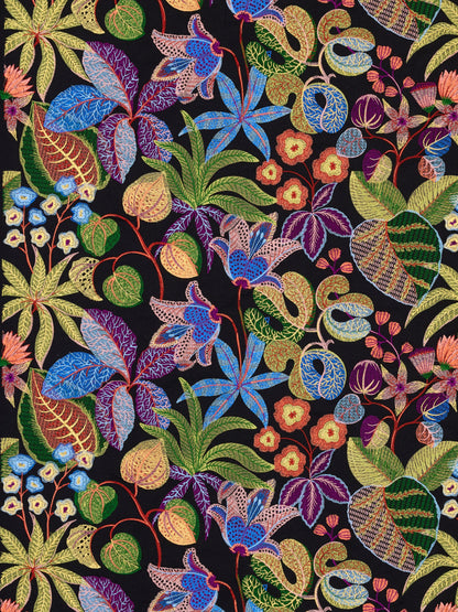 SCALAMANDRE  GREENHOUSE FABRIC NIGHT SHADE   - S7 00035400 NEW SKU # S754000003