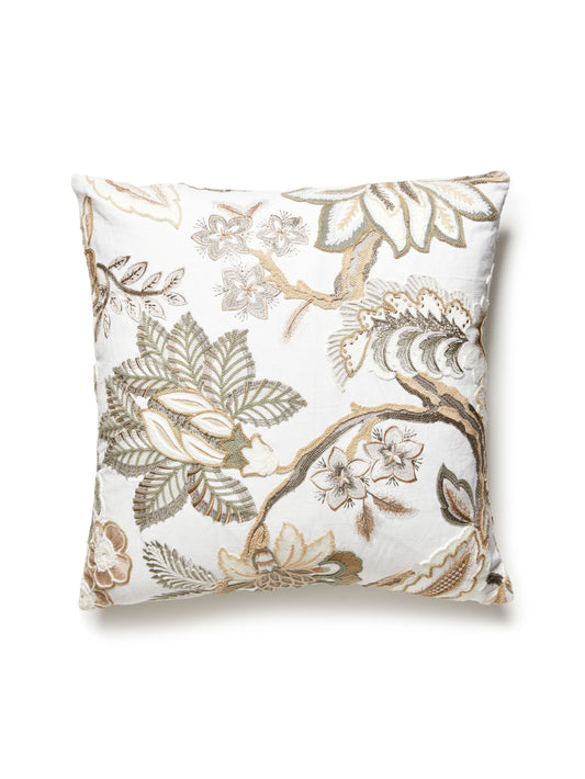 SCALAMANDRE PILLOWS   JACOBEAN / TREE OF LIFE SQUARE    - S7 0003SDDKHILL