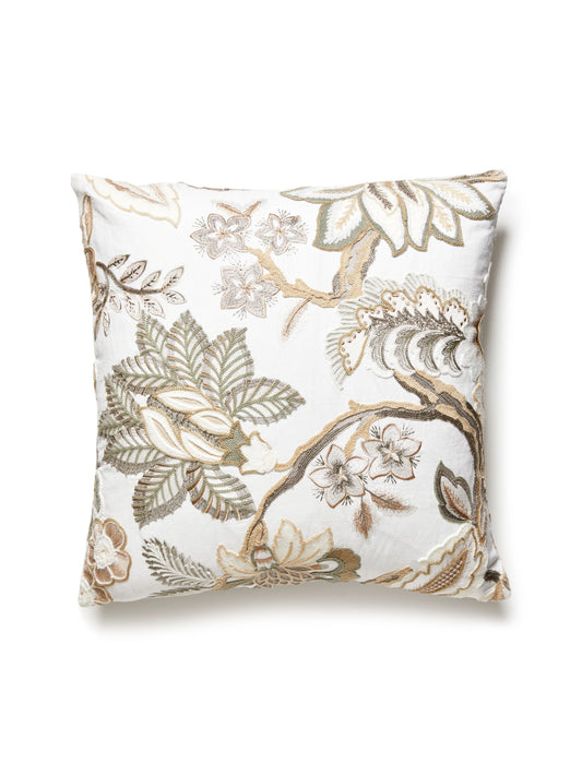 SCALAMANDRE PILLOWS   JACOBEAN / TREE OF LIFE SQUARE    - S7 0003SDDKHILL NEW SKU # S7SDDKHILL0003
