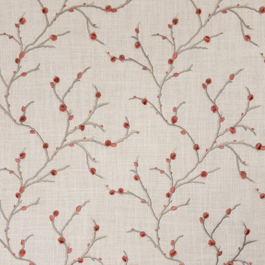 STOUT TEXTILES  MULTIPURPOSE,EMBROIDERIES TRADITIONAL, FLORAL ROSEWOOD   - SABI-1