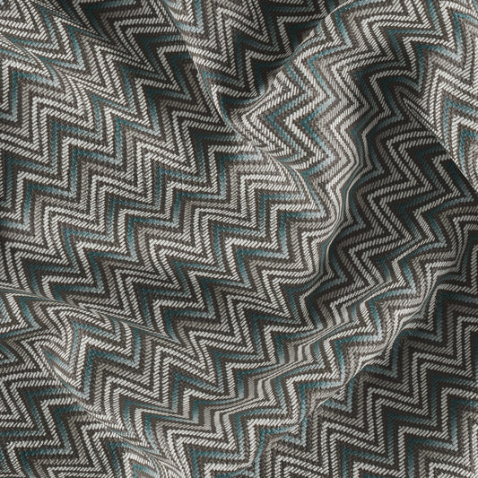JF Fabrics SABRINA 61 Fabric Geometric, Texture Teal, Grey, White, Black  Vinyl, Vegan Leather - 8935861 J9011
