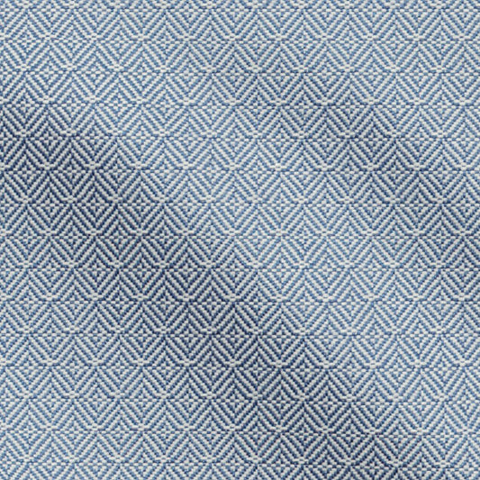 JF Fabrics FibreGuard Outdoor SAGO 65 Fabric Geometric, Mini Blue  Outdoor, Jacquard - 9845265 J9651