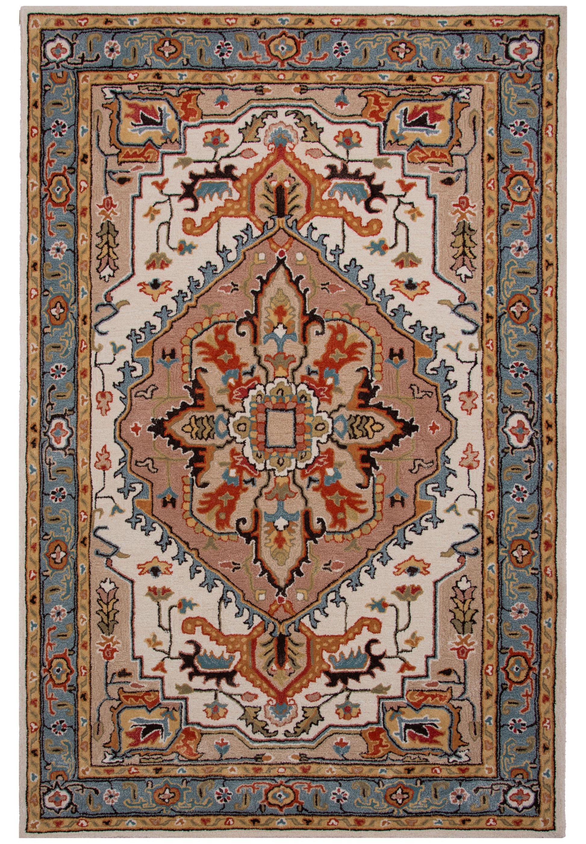 Sapphire traditional rug, 2' x 3'.