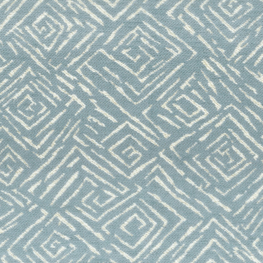 STOUT TEXTILES  UPHOLSTERY,CHENILLE TRANSITIONAL,, GEOMETRIC HARBOR,LAKE   - SALA-2