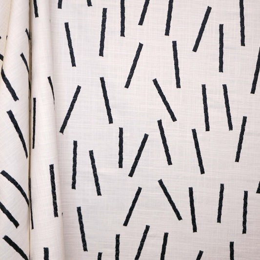 JF Fabrics JF Studio SAMBA 99 Fabric Contemporary, Geometric Black, White  Embroidery - 9007099 SJ102