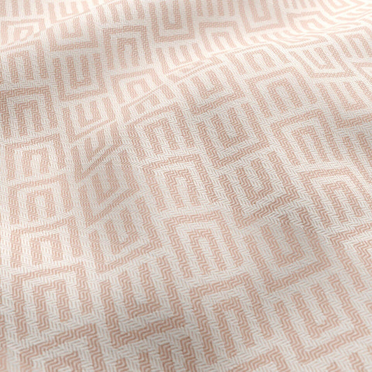 JF Fabrics FibreGuard Outdoor SANDCASTLE 42 Fabric Geometric Pink  Outdoor, Jacquard - 9845542 J9651