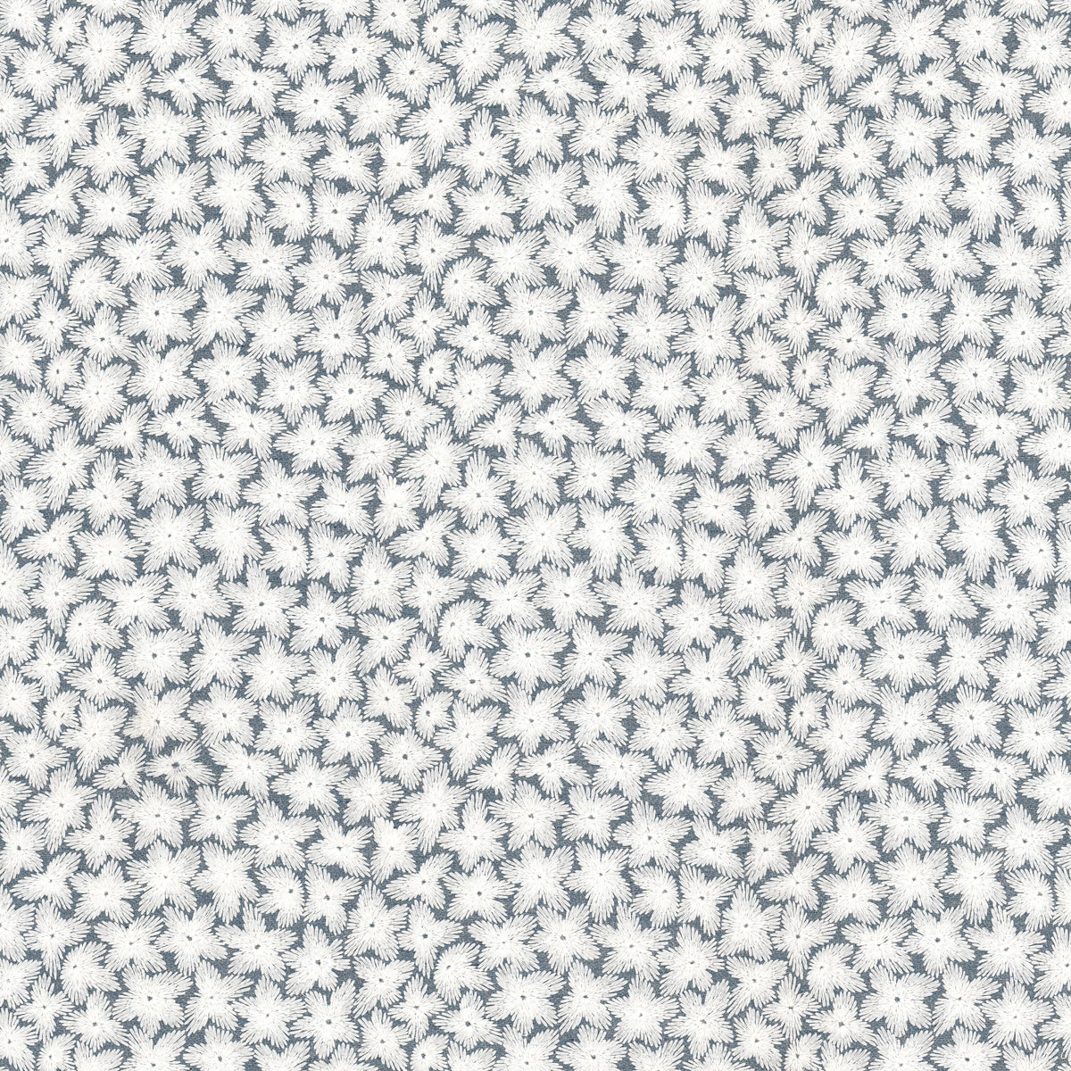 STOUT TEXTILES  MULTIPURPOSE,EMBROIDERIES TRANSITIONAL,, FLORAL PERIWINKLE   - SANG-2