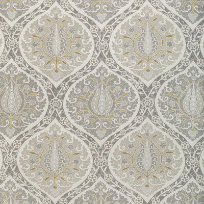 KRAVET BASICS PRINT DAMASK WHITE,GOLD,GREY   - SAN POLO.11.0