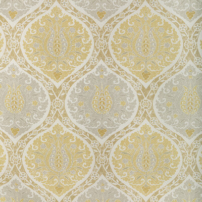 KRAVET BASICS PRINT DAMASK WHITE,GREY,GOLD   - SAN POLO.4.0