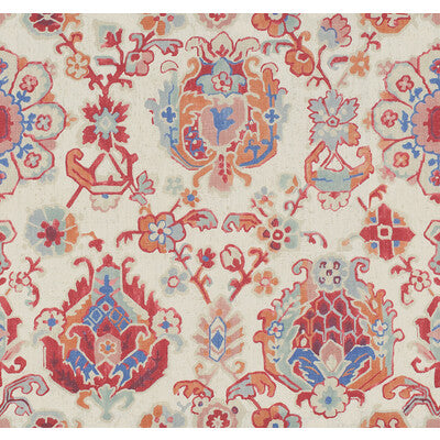 KRAVET BASICS PRINT MEDALLION / SUZANI / PERSIAN RED,ORANGE,   - SAROUKRUG.912.0