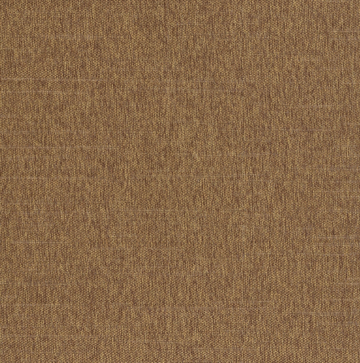 Brown natural woven fabric swatch with a coarse linen-like texture for upholstery or apparel.