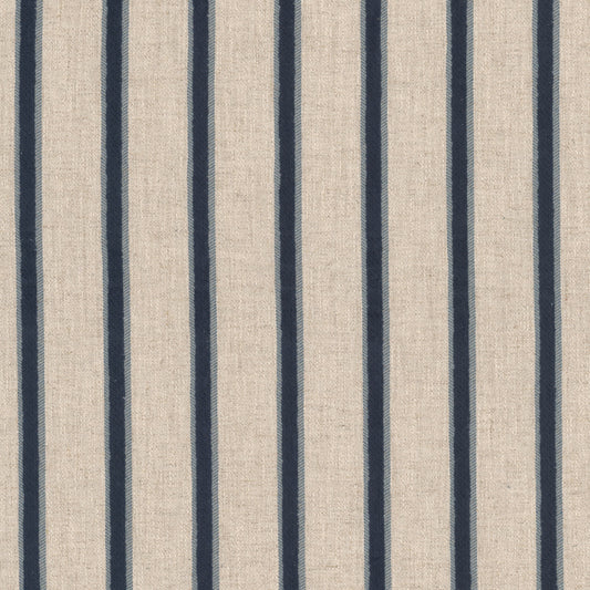 STOUT TEXTILES  UPHOLSTERY,WOVENS TRADITIONAL, STRIPE NAVY   - SAYS-1
