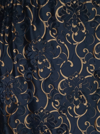 SCALAMANDRE  CIMAROSA FABRIC MIDNIGHT   - SB 00041059 NEW SKU # SB10590004