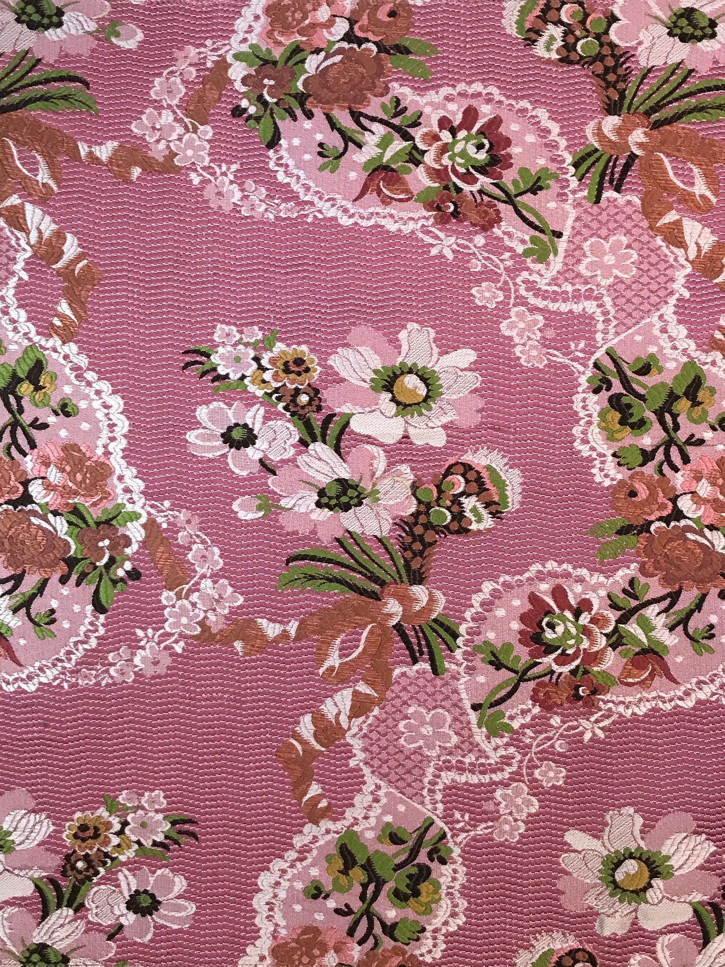 SCALAMANDRE  AVVOLTOIO FABRIC MULTI ON FUCSHIA   - SB 20011943