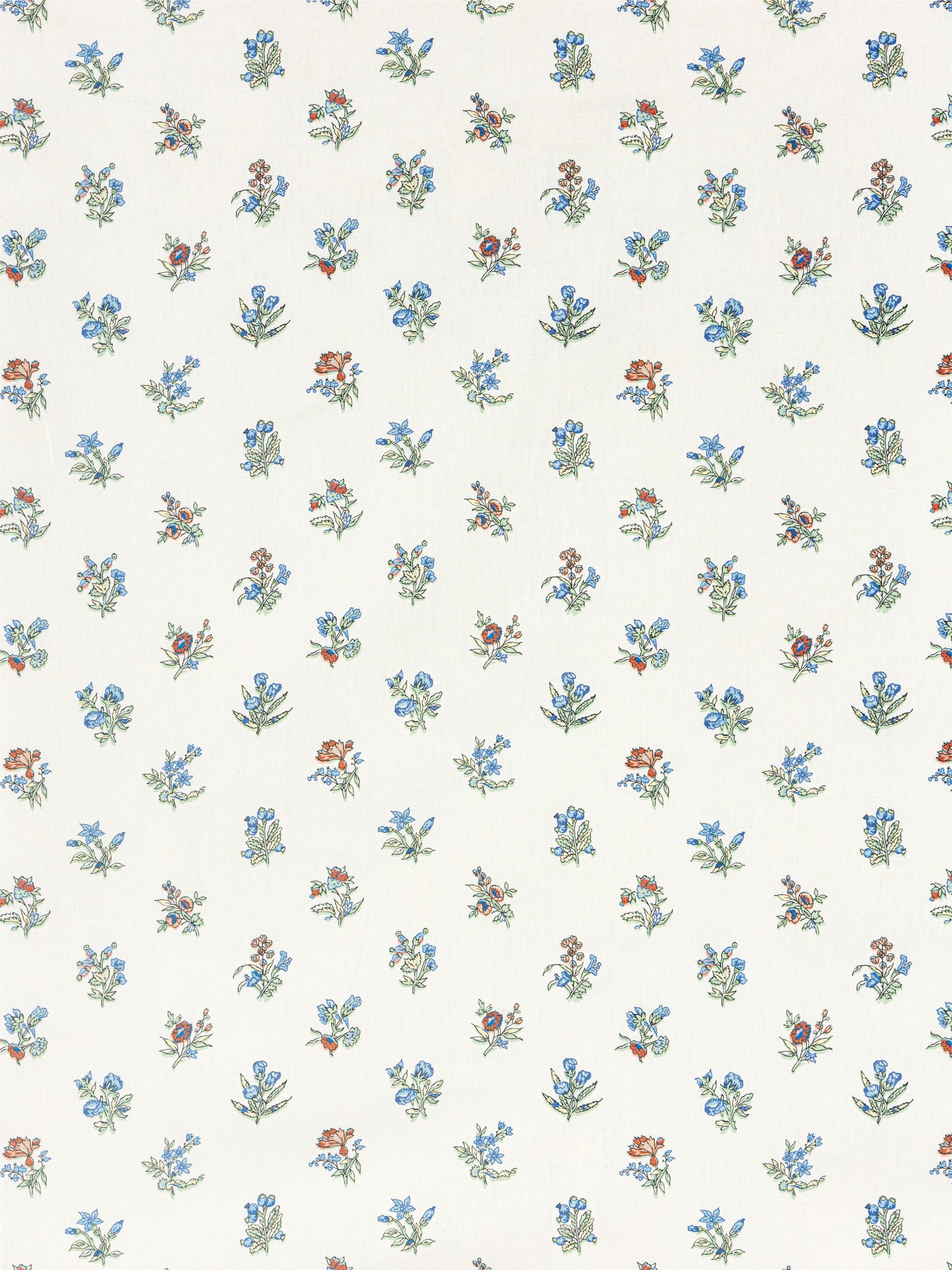 SCALAMANDRE SUMMER FLORA PRINT   COBALT ROUGE   - SC166660005