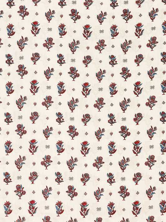 SCALAMANDRE CALICO PRINT   RUBY PEACOCK   - SC166690004