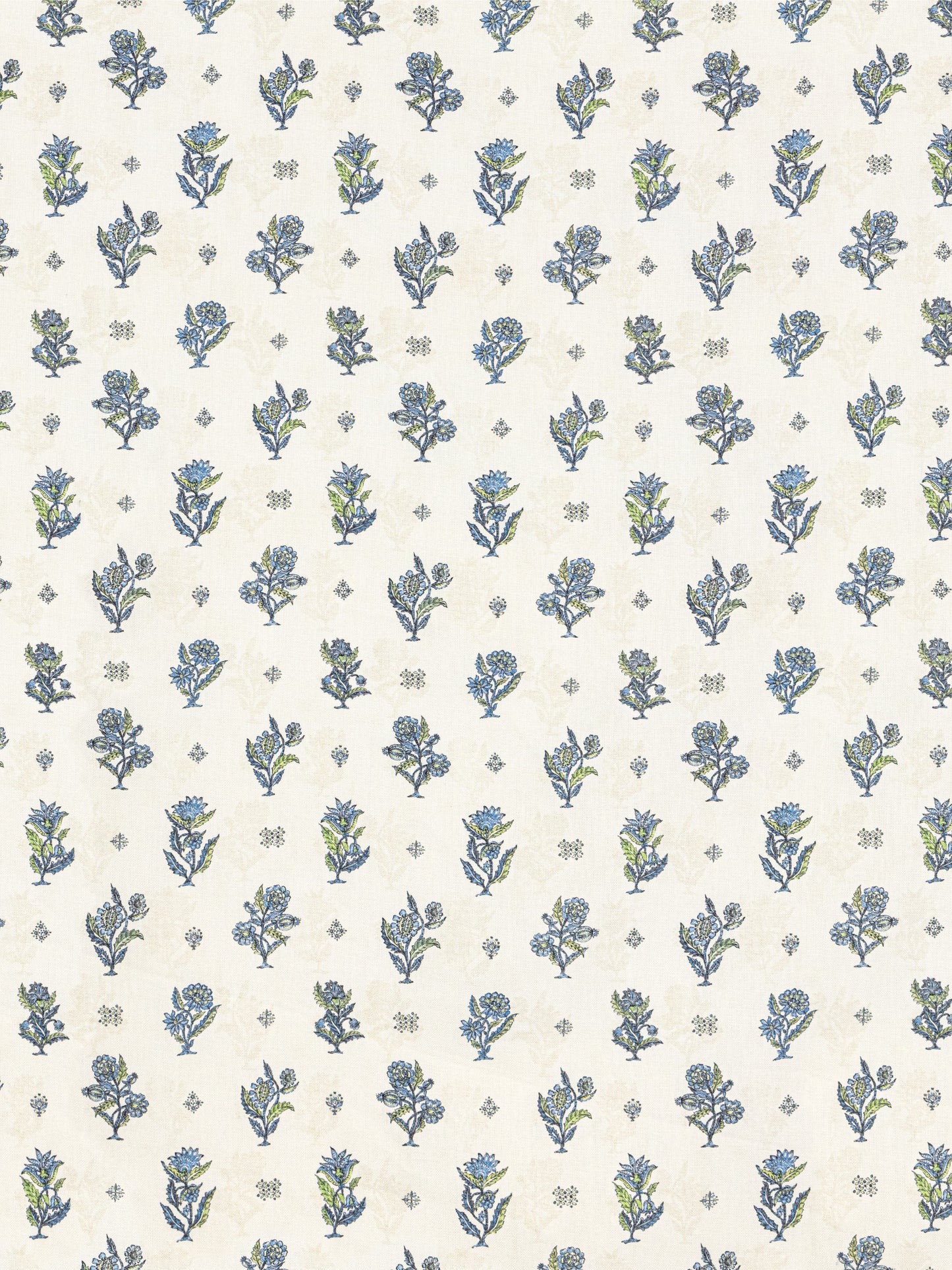 SCALAMANDRE CALICO PRINT   LAPIS OLIVE   - SC166690005