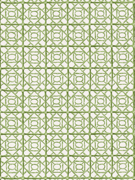 SCALAMANDRE ORMOND FRET PRINT   GRASS   - SC166710005